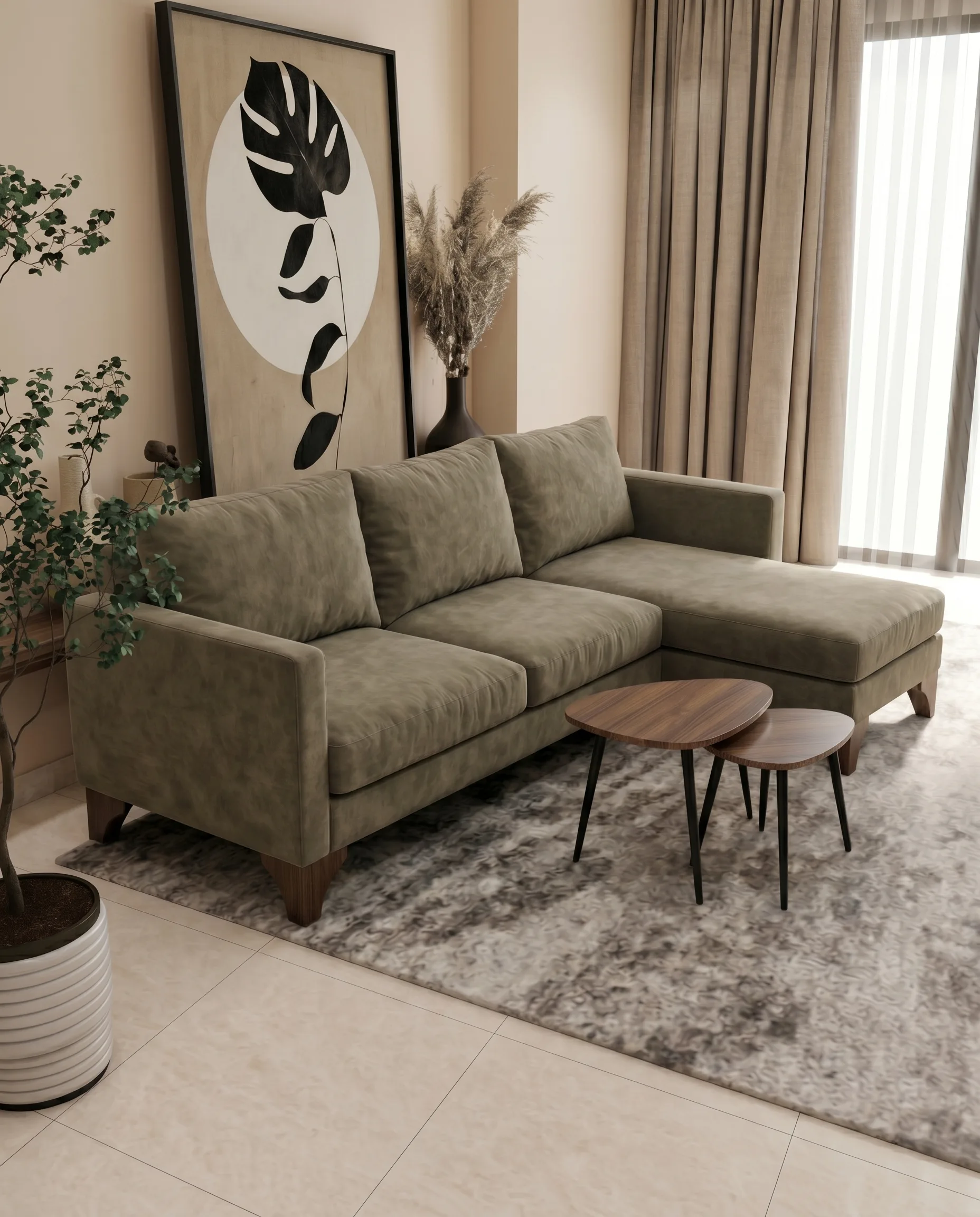 Sala natural con acento