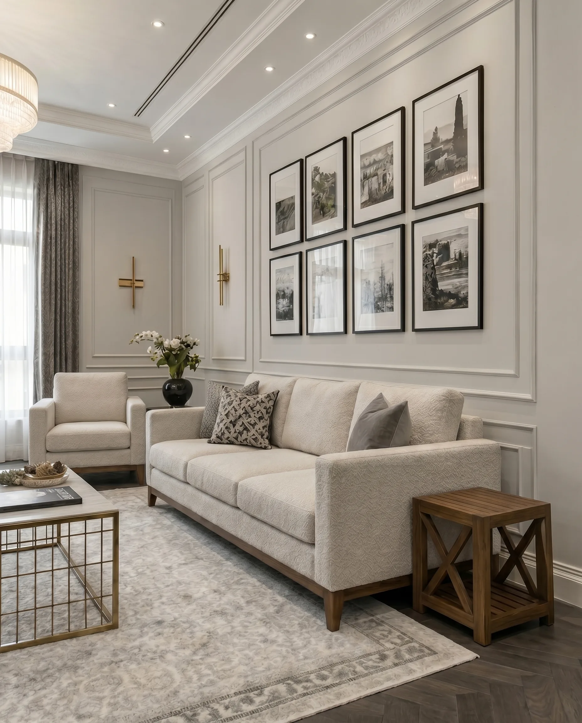 Sala clara y familiar