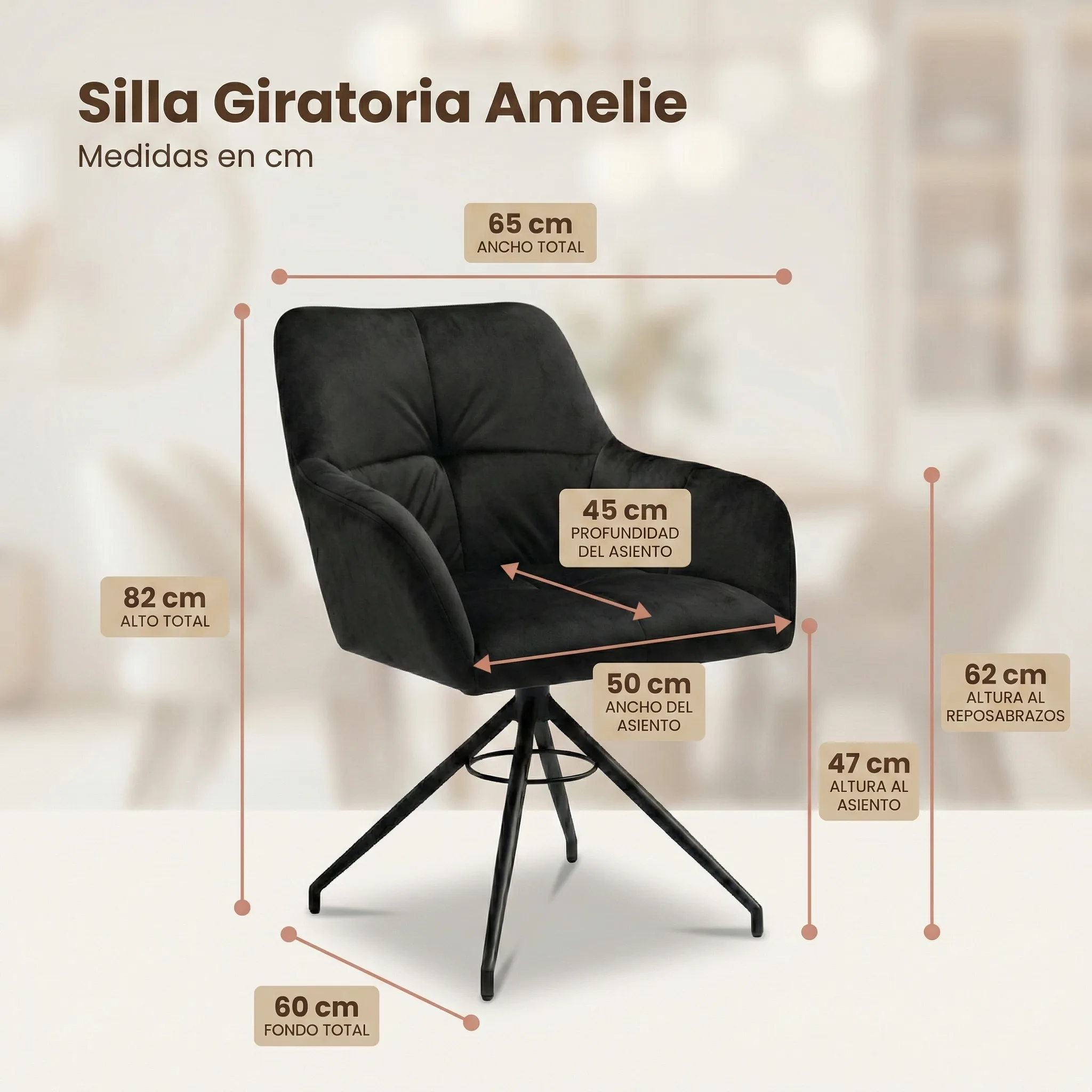 Amelie Giratoria medidas