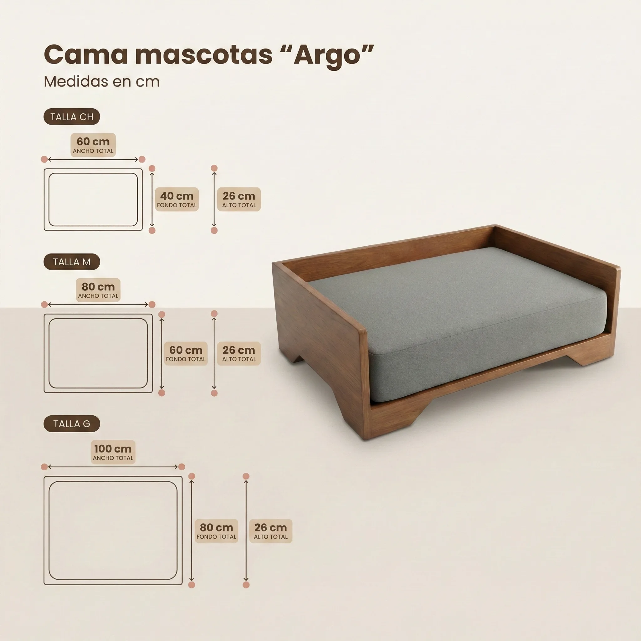 Cama Argo medidas