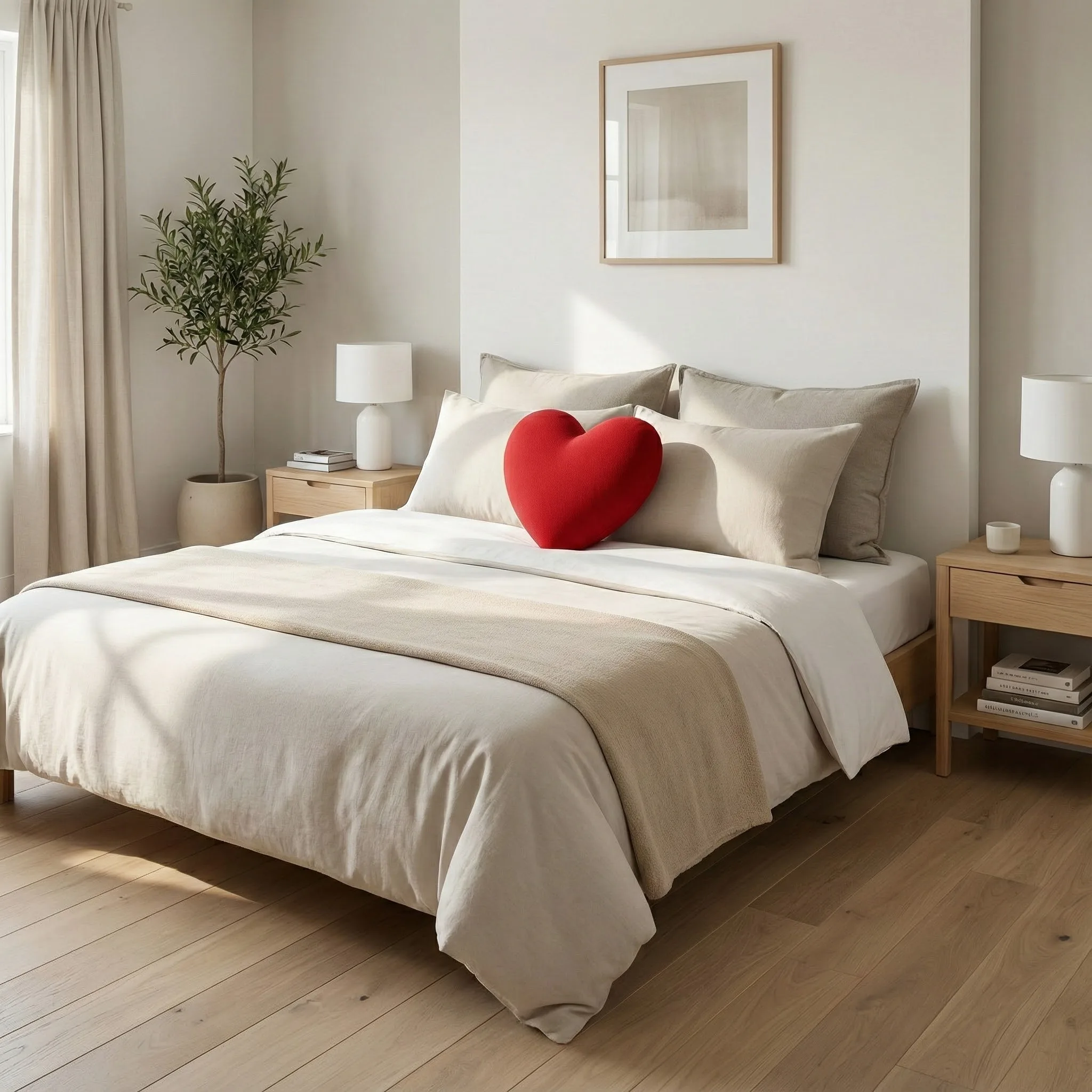 Cojín Corazones ambiente