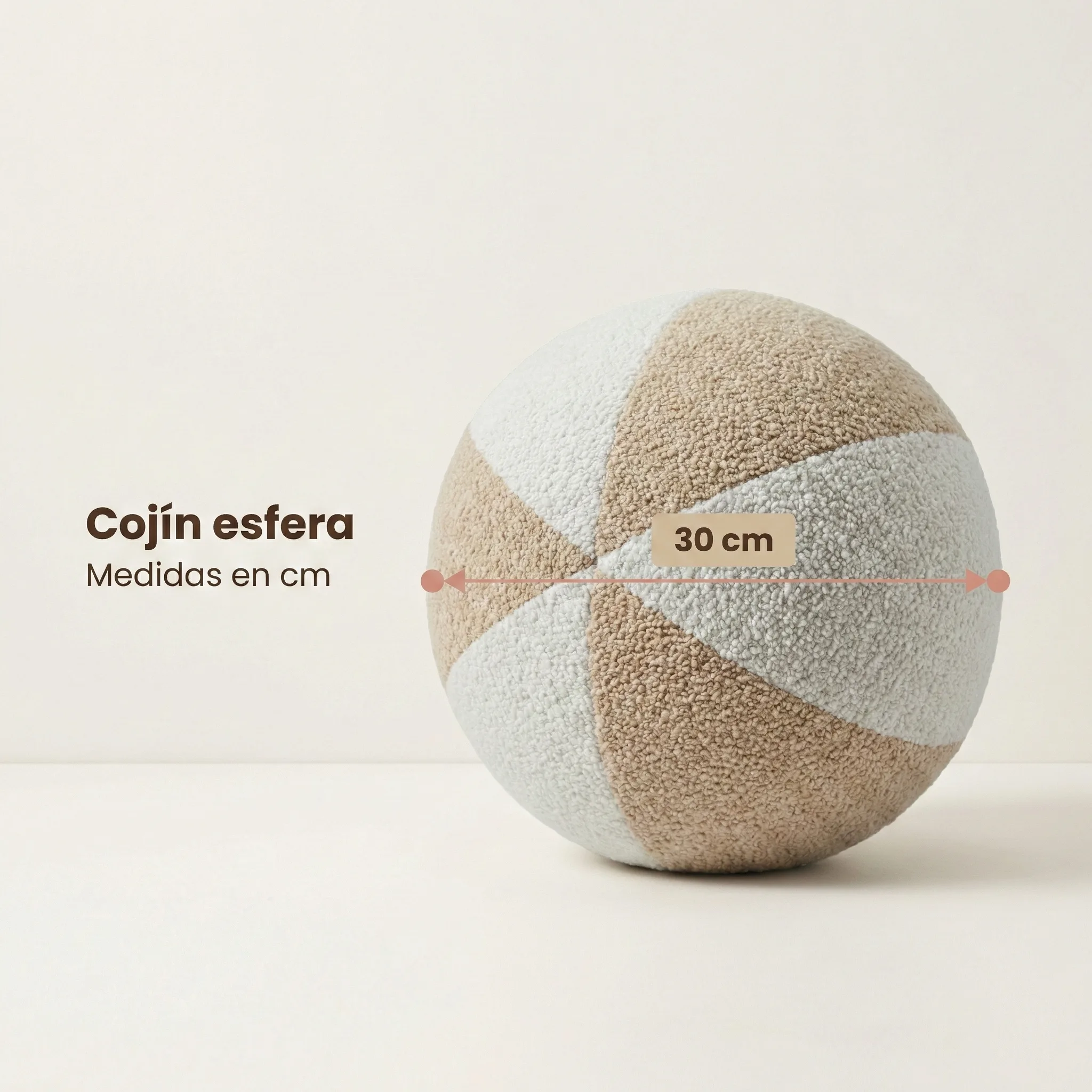 Cojín Esfera medidas
