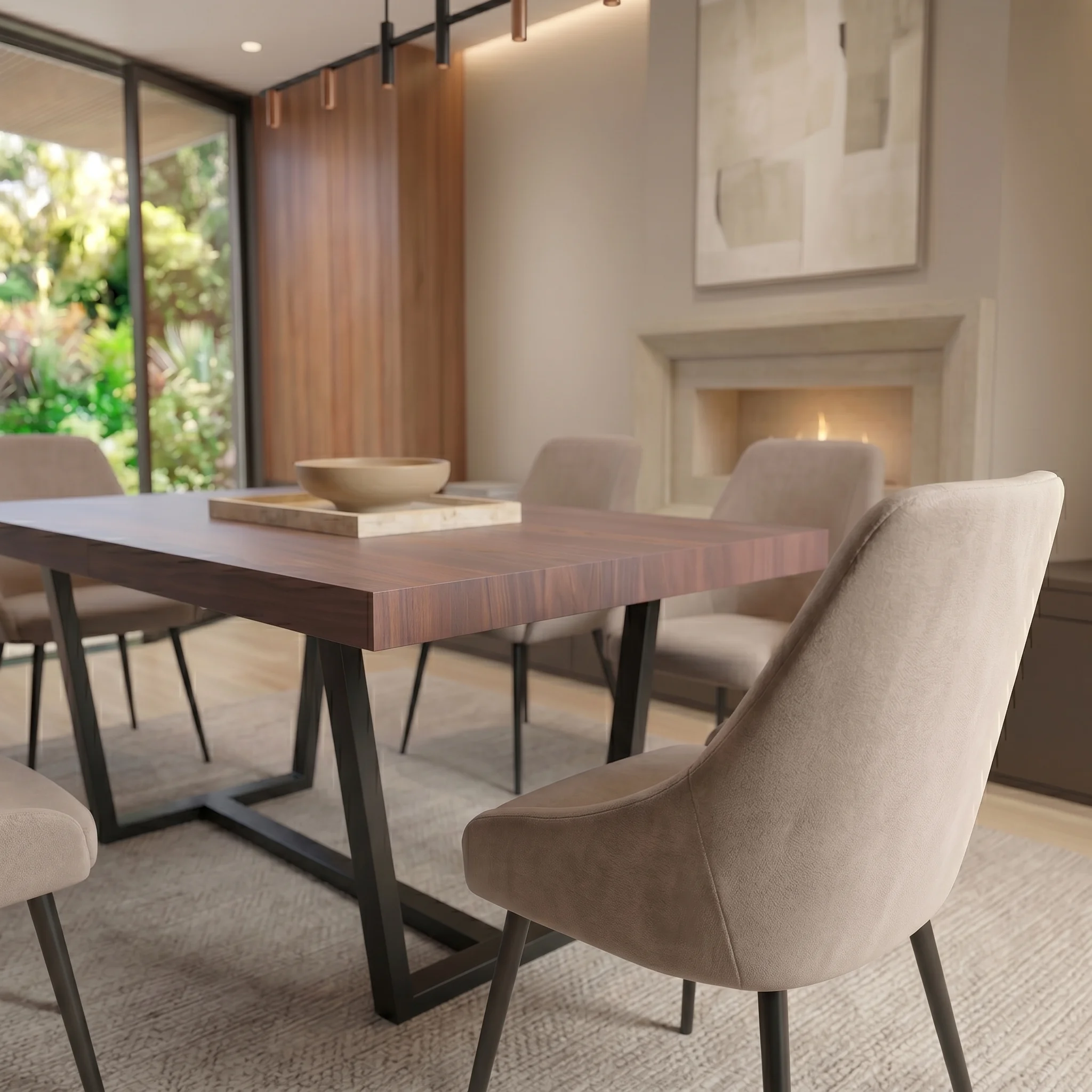 Comedor Milano con 6 Sillas Madie 5