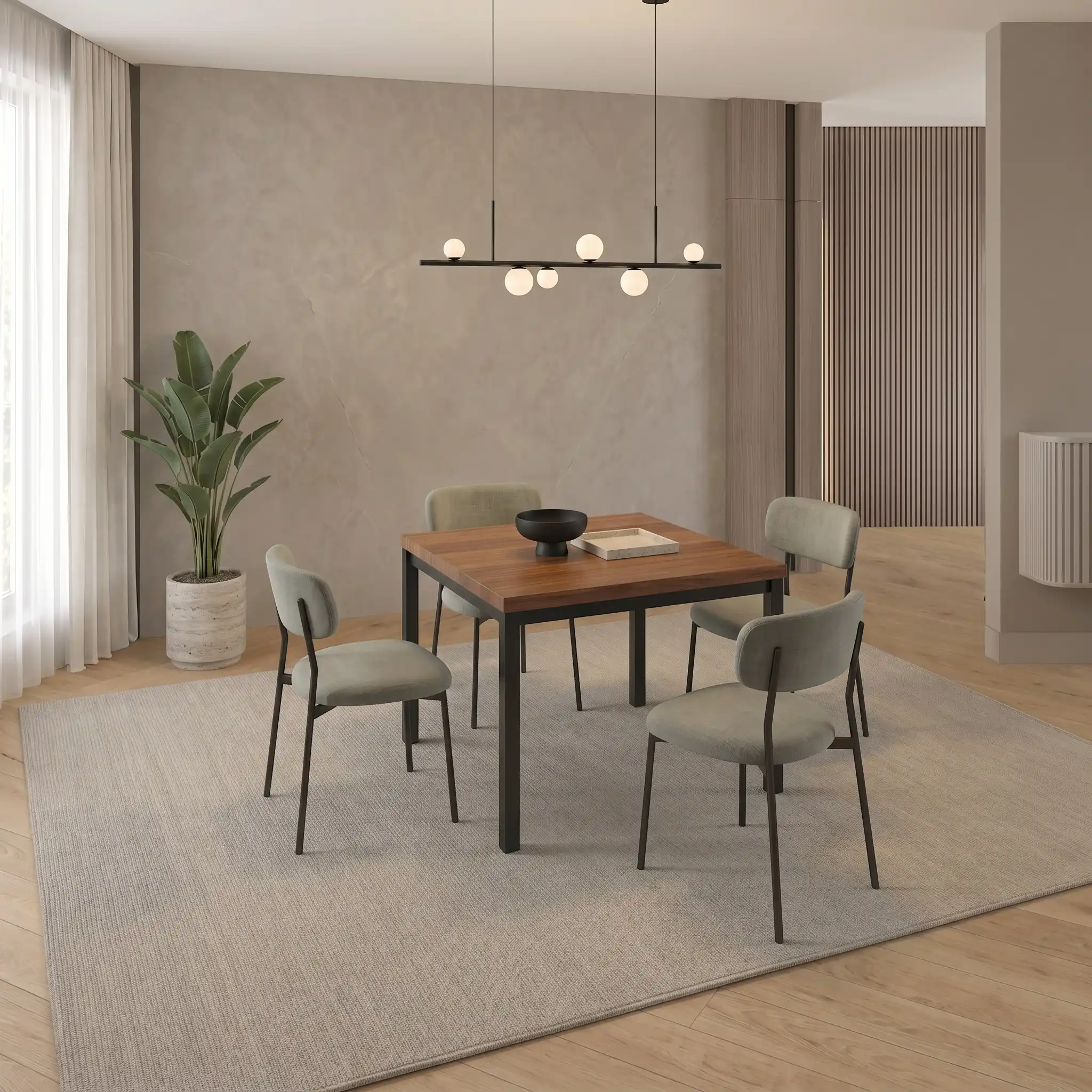 Comedor Renato con 4 Sillas Paola 2