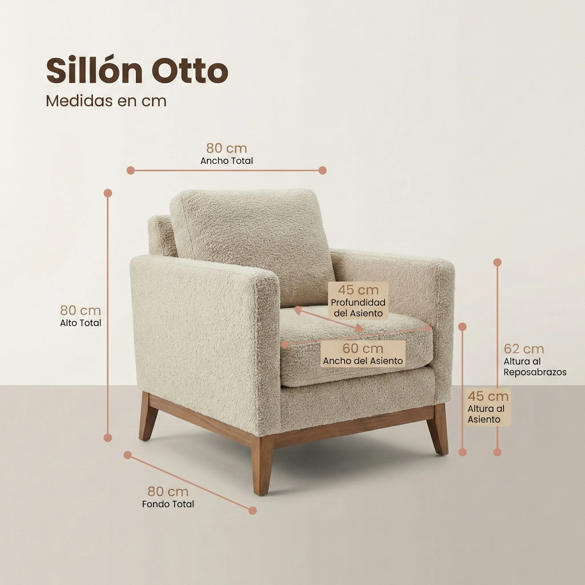 OTTO Sillón medidas