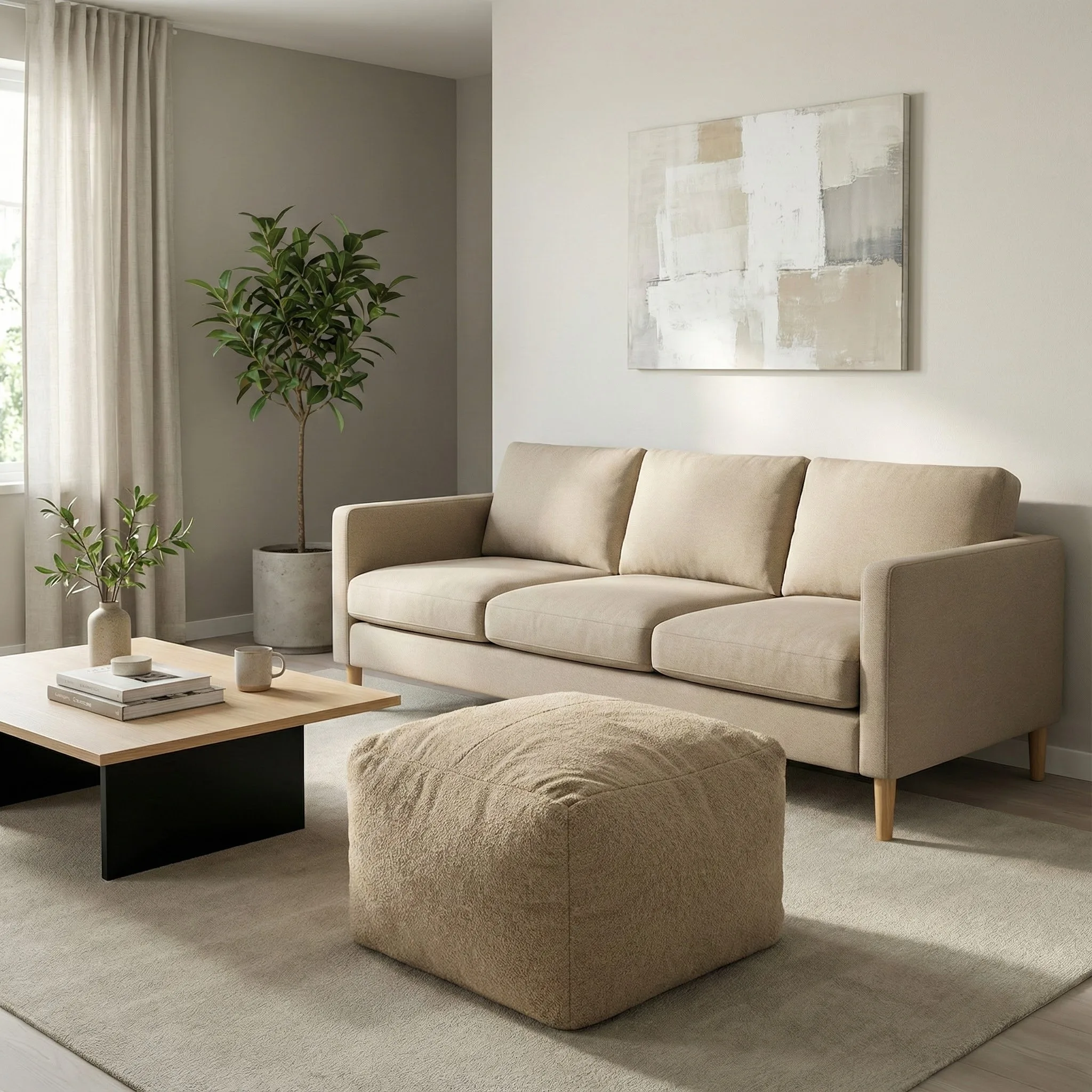 Puff Cuadrado ambiente