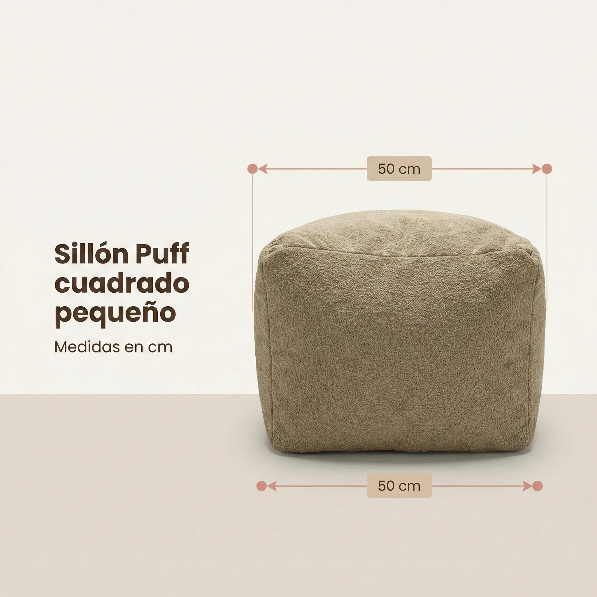 Puff Cuadrado medidas